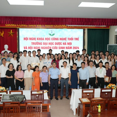 Hội nghị Khoa học Công nghệ Tuổi trẻ lần thứ XXII và Hội nghị Nghiên cứu sinh năm 2024 của Trường Đại học Dược Hà Nội
